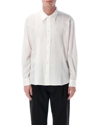 Our Legacy - Ivory Pintuck Cotton Promise Shirt - Lyst