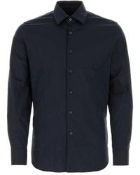 Prada - Stretch Poplin Shirt - Lyst