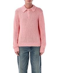 sunflower - Cotton Linen Polo Sweater - Lyst
