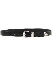 ZERBINI CLAUDIO - Aged Leather Belt - Lyst