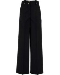 Moncler - Black Polyester Blend Palazzo Pant - Lyst