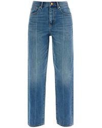 Tory Burch - Slim Denim Cotton Jeans - Lyst