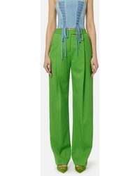 Elisabetta Franchi - Wide Trousers - Lyst