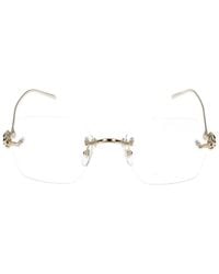 Cartier - Eyeglasses Ct0646O 001 Transparent/19/135 - Lyst