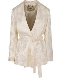 Fendi - Silk Jacket - Lyst