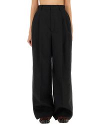 Moschino - Tailored Wide-Leg Pants With Pleated Front - Lyst