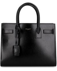 Saint Laurent - Mini Leather Shopping Handbag - Lyst