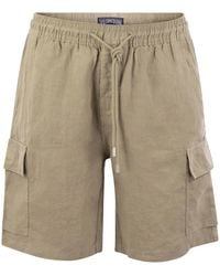 Vilebrequin - Linen Cargo Bermuda Shorts - Lyst