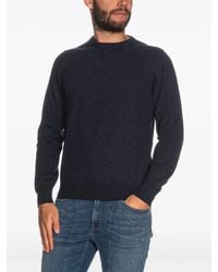 Gran Sasso - Wool Viscose Cashmere Crewneck - Lyst