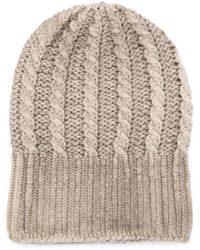 Avant Toi - Hand Painted Cashmere Braided Hat With High Edge - Lyst