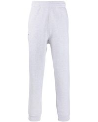 MSGM - Cotton Pantaloni Track Pants - Lyst