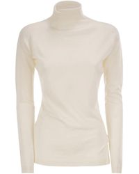Fabiana Filippi - Cashmere And Silk Roll-Neck Jumper With An Essential Silhouette - Lyst