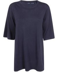 Seventy - Viscose Round Neck T-Shirt - Lyst