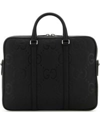 Gucci - Leather Briefcase - Lyst