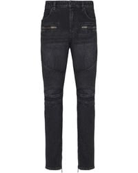 Balmain - Biker Jeans Denim - Lyst