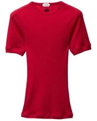 Versace - Wool Top With Short Sleeves - Lyst