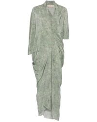 Cortana - Mayu Silk Long Dress - Lyst