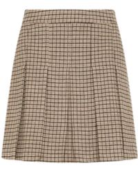 SEVENTY VENEZIA - Carded Wool Houndstooth Skirt - Lyst