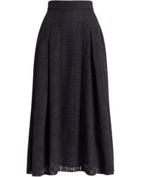 Alberta Ferretti - Graded Cotton Polyester Skirt - Lyst