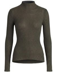 Patrizia Pepe - Ribbed-Knit High-Neck Sweater - Lyst