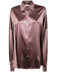 Dries Van Noten - "Casia 2032" Strech Satin Shirt - Lyst