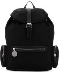 Stella McCartney - Black Canvas Dartmoor Backpack - Lyst