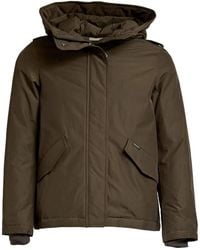 Woolrich - Quilted Hooded Jacket - Lyst