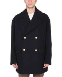 Palm Angels - Double-Breasted Coat - Lyst