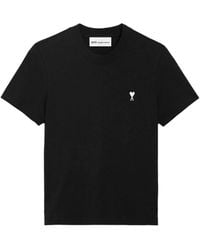 Ami Paris - Ami De Coeur Cropped T-Shirt - Lyst