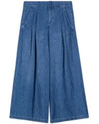 Max Mara - S Max Mara Smmnastro Denim Trousers - Lyst