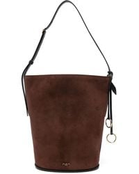 Alaïa - Alaia Basket Bag S Suede Leather - Lyst