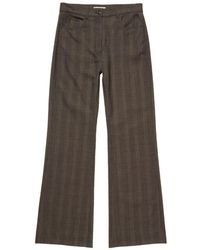 Acne Studios - Tailored Wool Check Trousers - Lyst