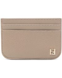 Fendi - Leather Ff Card Holder - Lyst
