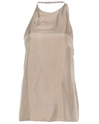 Alysi - Silk Spaghetti Strap Dress - Lyst