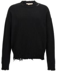 Marni - Destroyed Effect Sweater - Lyst