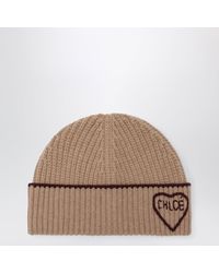 Chloé - Encoeur Wool And Cashmere Beanie - Lyst