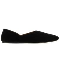 KHAITE - Jane Leather And Suede Ballerinas - Lyst