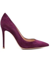 Gianvito Rossi - "Gianvito" Suede Leather T. 105 Pump - Lyst