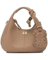 Ganni - "Hobo" Small Hand Bag - Lyst