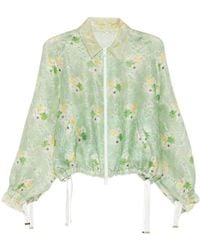 Fendi - Light Organza Lace Bomber Jacket - Lyst