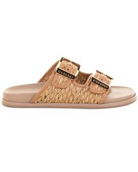 Casadei - Fabric Slipper With Rubber Sole - Lyst