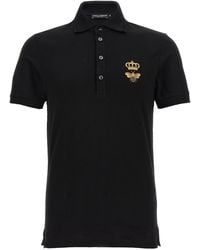 Dolce & Gabbana - Embroidery Piquet Polo - Lyst