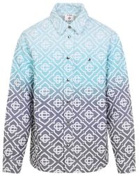 CASABLANCA - Light And Monogram Cotton Jacket - Lyst