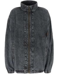 Y. Project - Y Project Evergreen Pinched Logo Denim Windbreaker - Lyst
