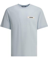 Jacquemus - Gros Grain T-shirts Light Blue - Lyst