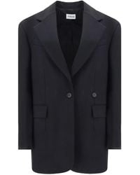 P.A.R.O.S.H. - Wool Single-Breasted Blazer Jacket - Lyst
