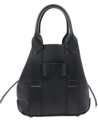 Hogan - Script Small Leather Tote Bag - Lyst