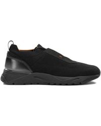 Santoni - Low-Top Sneakers Made Of Mesh And Leather - Lyst