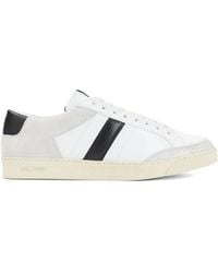 Tom Ford - Suede Grain Leather Low Top Sneakers - Lyst