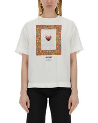 Moschino - T-Shirt Heart - Lyst